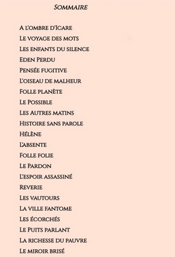 Recueil de penses ou la chorgraphie des mots